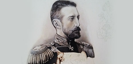 Картина на заказ, - в образе генерала Царской России.